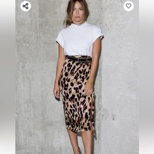 NeverfullyDressed cheetah wrap skirt